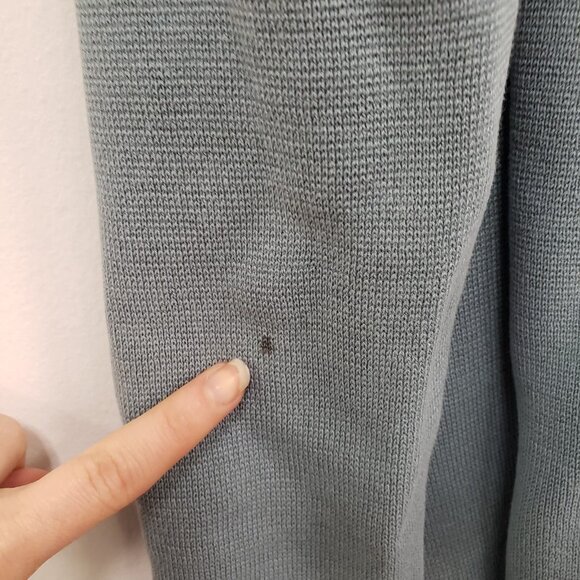 Eileen Fisher Womens Silk Organic Cotton Cardigan Size M Blue Sustainable Mature - Picture 4 of 10